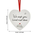 thumbnail image 5 of Mouliraty I Wish You Lived Door Gifts For Friend Valentine's Day OrnamentSister Outdoor Decorations Valentine's Day Heart Hanging Ornaments Outdoor Valent, 5 of 5