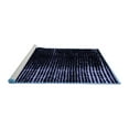thumbnail image 2 of Ahgly Company Machine Washable Indoor Rectangle Abstract Blue Modern Area Rugs, 2' x 5', 2 of 4