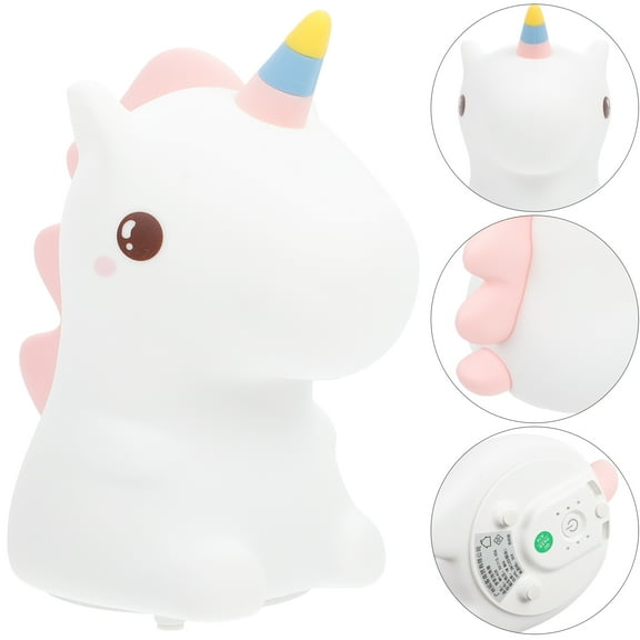 BESTYASH 1 Set Unicorn Night Lights Silicone Night Lamp with Color-Changing for Nursery Night Light