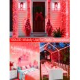thumbnail image 2 of Cadenas de luces MYGOTO 10m 100 LEDs luces de hadas impermeables rojas, 2 of 7