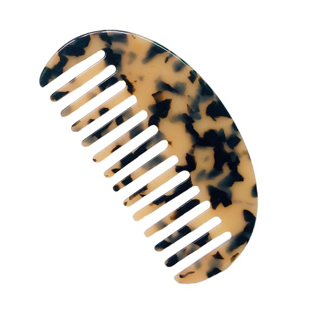 Peine de tablero de acetato resistente Seitruly Estampado leopardo claro