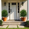 thumbnail image 3 of 2 Pack 24'' Artificial Cedar Topiary Ball Trees with Ground Spike,Artificial Shrubs, UV Resistant Fake Plant Brush for Indoor Outdoor Front Porch Garden, 3 of 8