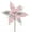 Pink, variant on Vickerman 13" x 23" Lime Poinsettia Mesh Glitter Artificial Christmas Spray. Includes 6 sprays per pack.