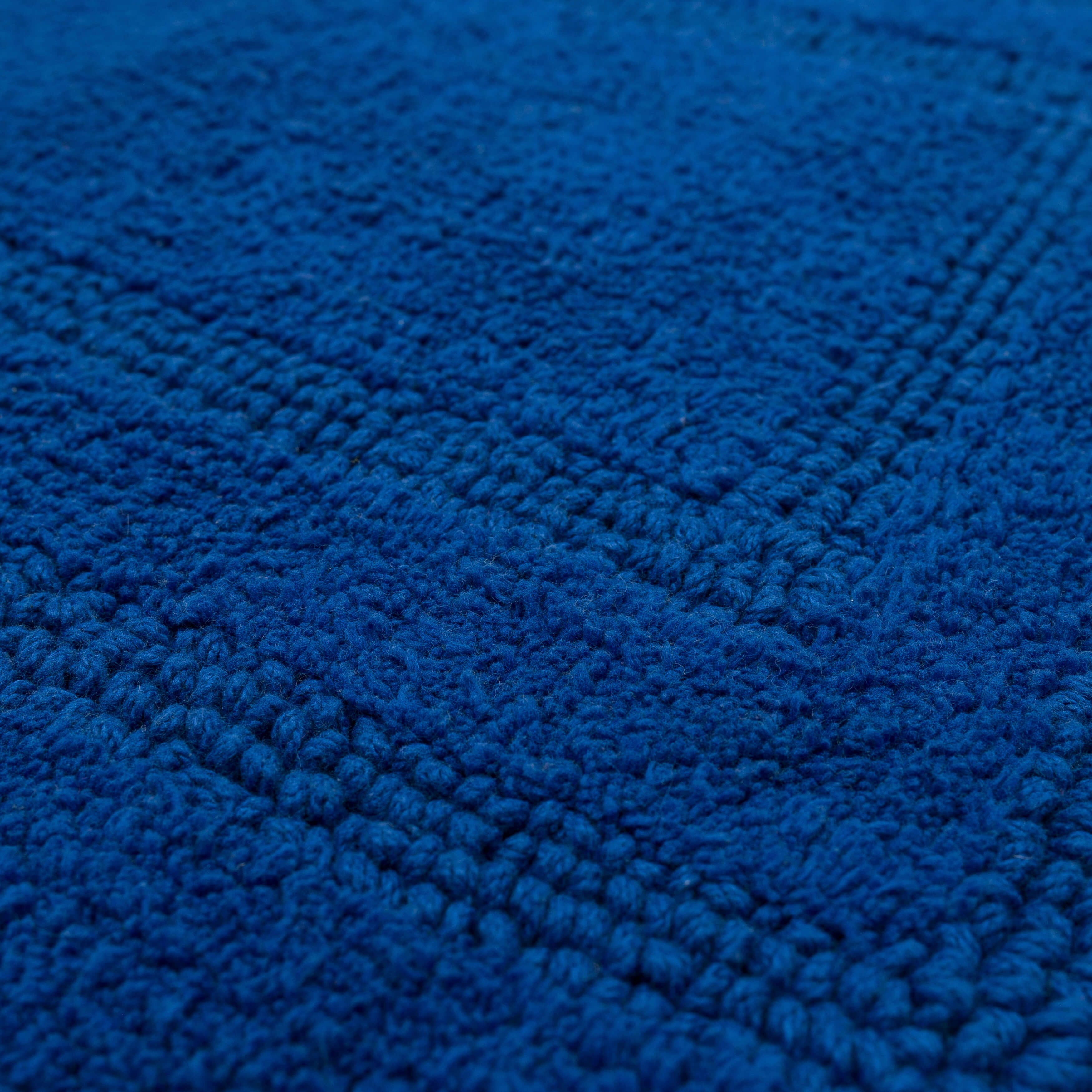Mohawk Cotton Bath Mat Soft Absorbent Quick Dry Machine Washable Bathroom Mat, Cobalt, 21" x 34"