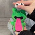 thumbnail image 5 of Sticking Out Tongue Frog Pendant Plush Keychain Big Eyes Frog Doll Attraction Toy Birthday Gift Backpack Charm, 5 of 9