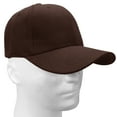 thumbnail image 5 of Falari Wholesale 12-Pack Baseball Cap Adjustable Size Plain Blank Solid Color Brown, 5 of 6