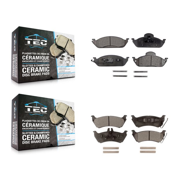 TEC Front Rear Ceramic Brake Pads Kit for Car Mercedes-Benz ML320 ML350 ML430 KTC-100383