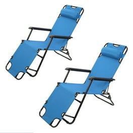 Black and White Web Strap Folding Outdoor Patio Lounge Chair Walmart