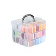 thumbnail image 4 of Juego de 192 hilos para bordar, incluye hilo de punto de cruz, pulsera de la amistad con caja transparente de 3 niveles para almacenamiento, 4 of 7