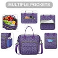 thumbnail image 2 of Purple Leopard Print Womens Lunch Box for Work,Insulated Large Lunch Bag for Tween and Teen,Loncheras Para Mujer,Leakproof Adult Lunch Bag for Work,Beach,Travel,Picnic,Camping, 2 of 5