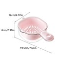 thumbnail image 3 of SugarBloom Two-Layer Fruit and Berry Strainer Basket with Handle, Removable Draining Basket for Kitchen, Handheld Colander for Blueberries, Veggies, and Small Fruits,Pink, 3 of 7
