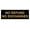 Black Gold, variant on Basic No Refund No Exchange Sign (Red) - Large