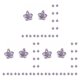 thumbnail image 4 of Jumpingount 10 Uds pendientes colgantes exquisitas flores de cinco pétalos accesorios de de aleación suministros hechos a mano para Type1 NO1, 4 of 6