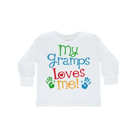 

Inktastic My Gramps Loves Me Outfit Gift Toddler Boy or Toddler Girl Long Sleeve T-Shirt
