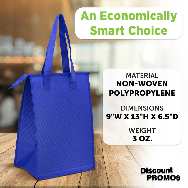 Wholesale Large Non Woven Reusable Tote Bags w/ Zipper Closure