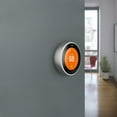 thumbnail image 4 of Google Nest Learning Smart Thermostat - 3rd Generation - Stainless Steel T3007ES Bundle with Deco Essentials Wall Mount Plate Cover + Screen Protector Kit for Google Nest Thermostat, 4 of 9
