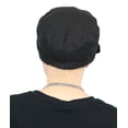 thumbnail image 4 of Linen Blend Military Cadet Hat (Black), 4 of 8