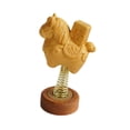 thumbnail image 3 of Decoración del tablero del automóvil Caballo mecedor Decoración Madera Lindo Regalo Escultura para Estilo C, 3 of 7