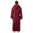 thumbnail image 3 of Men's Long Turkish Cotton Hooded Bathrobe Black - S-M, 3 of 5