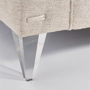 Michael Amini Camden Court Sofa - Natural Flax/Platinum