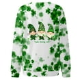 thumbnail image 4 of Womens St Patricks Day Shirt Dog Paw Print Long Sleeve Shirt Shamrock Crewneck Sweatshirt Irish Green Top Casual Loose Pullover, 4 of 4