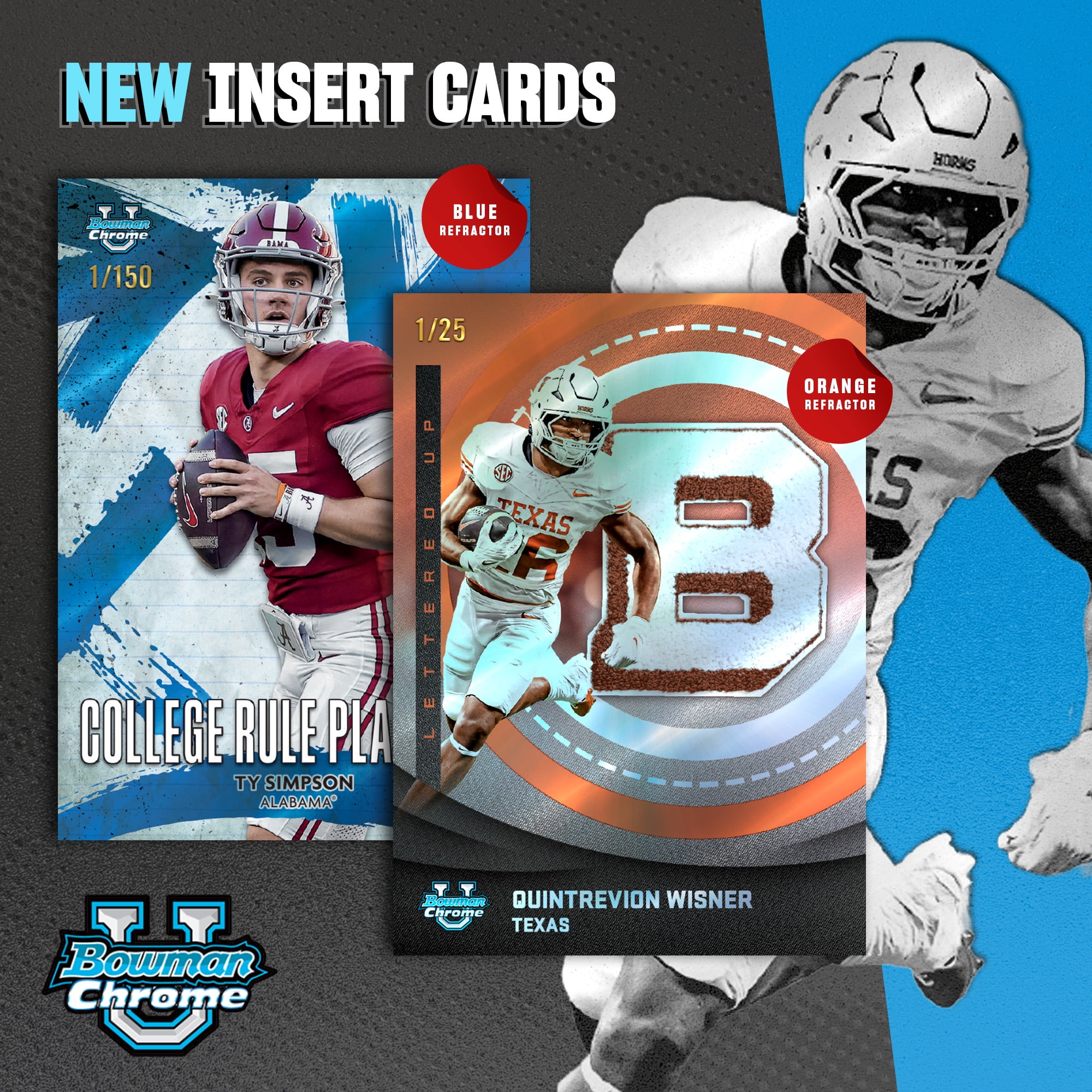 2025 Bowman University Chrome Football - Factory Sealed - Mega Box