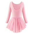 thumbnail image 3 of Gyratedream Girls Ballet Skirted Leotards Long Sleeve Sparkle Dance Dress Toddler Ballerina Dress Outfits, 3 of 9