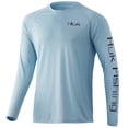 thumbnail image 2 of HUK Men's Standard Pursuit Long Sleeve Sun Protecting Fishing Shirt, Outfitter-Ice Blue, 3X-Large, 2 of 4