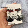thumbnail image 5 of 1pair Halloween Bat Acrylic Transparent Dangle Earrings For Men, Holiday Gift, 5 of 5