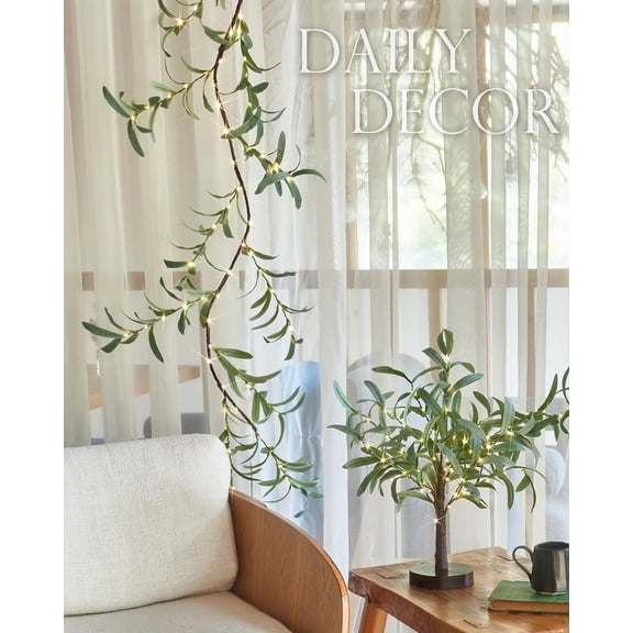 KUNPENG Olive Garlands for Decorations, 6ft Greenery Garlands Mantle Fireplace Vine Garlands for Spring Decorations, Valentines Wedding Party Easter Decorations
