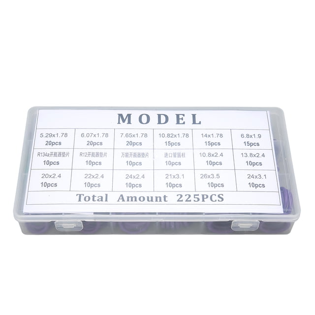 O Ring Assortment Kit,225PCS Car Air Conditioner O Ring Seal Kit Compressor O Rings Kit Impressive Results