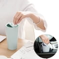 thumbnail image 4 of Solid Color Desktop Mini Trash Can Pressure Ring Shake Cover Car Storage Bucket Paper Basket, 4 of 5