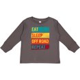 thumbnail image 3 of Inktastic Four Wheeling Eat Sleep Off Road Repeat Boys or Girls Long Sleeve Toddler T-Shirt, 3 of 5