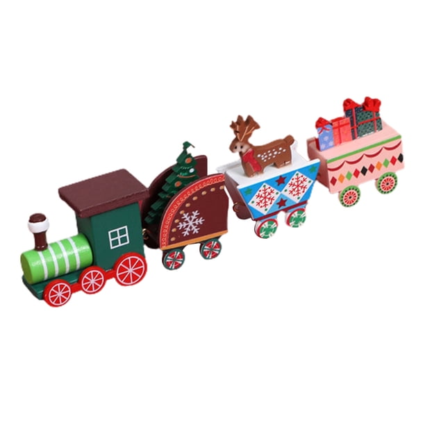 Adorno De Tren De Madera Regalo De Decoración De Navidad Para Niños Decoración De Navidad De Año Nuevo Cateissary HA043966-01