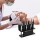 thumbnail image 2 of Organizador de acrílico para pinzas de extensión de pestañas - Soporte negro con 6 ranuras para herramientas de belleza, 2 of 7