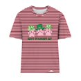 thumbnail image 4 of Camisetas Casuales de Mujer Nueva Moda Impresa Cuello Tripulado Manga Corta, Top Ligero para Diario Y Fiesta, 4 of 4