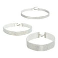 thumbnail image 3 of 3Pcs Rhinestones Necklace Clavicle Chain Choker Women Crystal Costume Accessory, 3 of 7