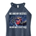 thumbnail image 3 of Disney - Darkwing Duck - Me & My Bestie Getting Food - Juniors High Neck Tank Top, 3 of 5