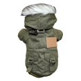 thumbnail image 2 of Thick and Cozy Hooded Cotton Pet Winter Coat with Button Closure - Keeping Your Dog Warm and Comfortable in Cold Weather, 2 of 9