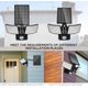 thumbnail image 2 of LUOWAN Luz Solar Exterior 1400LM LED Potente Lámpara Solar para Exteriores, Luz Solar con Sensor de Movimiento 5500K con 2 Cabezales Ajustables, Reflector Impermeable IP65 para Jardín Estacionamiento, 2 of 4