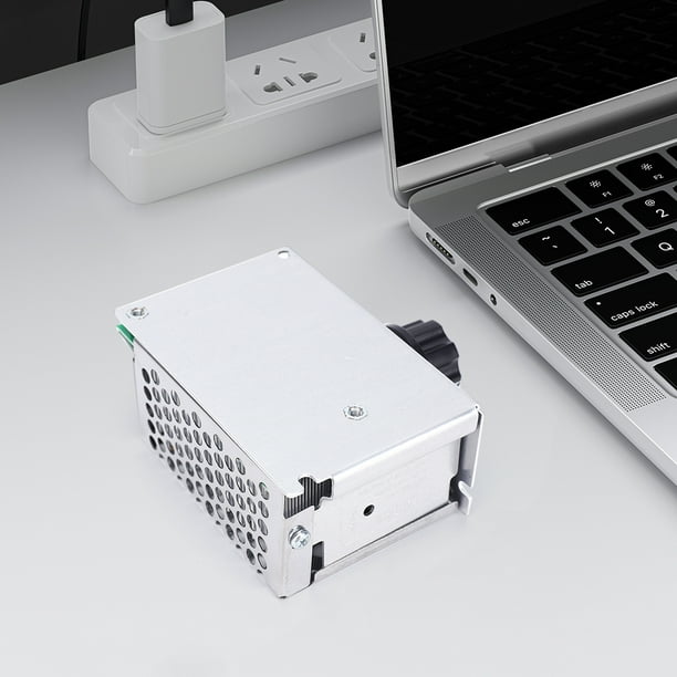 Regulador de voltaje electrónico de 4000W AC 220V controlador de velocidad del termostato ajustable