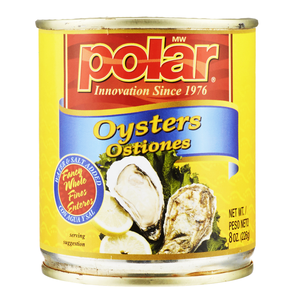 Polar Boiled Oysters 8 oz (Pack of 12)