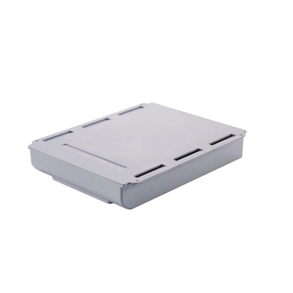Under-Desk Slide-Out Storage Drawer, Self-Adhesive Hidden Desktop Organizer, 10x7.9x1.7 Inch Extra Large Capacity Tray for Desk Management Gray