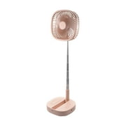 Stand Fan With Remote Control 4 Speeds Bedroom USB Rechargeable Small Folding