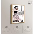 thumbnail image 2 of Model of Paris Sketch Cover Canvas Print Fashion Art by Art Remedy, Gold Frame, 16 x 24, 2 of 6