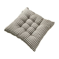 AYktou 16×16 Inch Chair Cushions, Soft Checkered Graffiti Seat Cushions with Ties, Warm and Comfortable Stool Cushion Lazy Person'S Back Pillow Lumbar Pad for Sofa Couch Office Chair