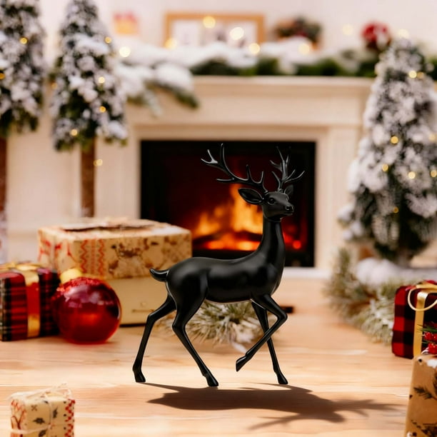 Decoración De Escritorio Figura de ciervo estilo europeo, escultura de imitación JASKFLY