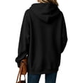 thumbnail image 6 of Nestiefly Womens Hoodie Sweatshirt Oversized Lightweight Loose Long Sleeve Pullover Hooded Sweatshirt With Pockets Black M, 6 of 6