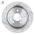 thumbnail image 3 of Rear Drilled Slotted Brake Disc Rotors 280mm For 2013-2018 Ford C-Max, 3 of 6
