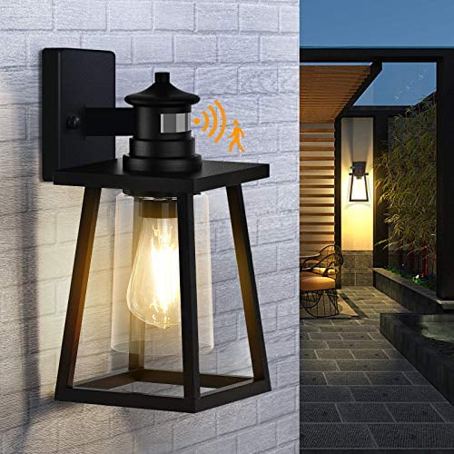 Partphoner Motion Sensor Outdoor Wall Lights Dusk To Dawn Porch Exterior Sconce Outside Lantern For Garage Entryway Doorway Com - Exterior Wall Lantern With Motion Sensor Partphoner Motion Sensor Outdoor Wall Lights Dusk To Dawn Porch Exterior Sconce Outside Lantern For Garage Entryway Doorway Com - Exterior Wall Lantern With Motion Sensor
